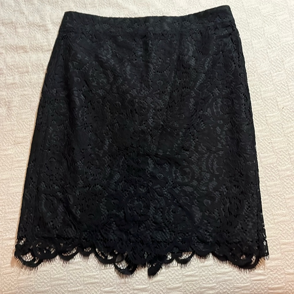 NWT J. Crew Lace Pencil Skirt